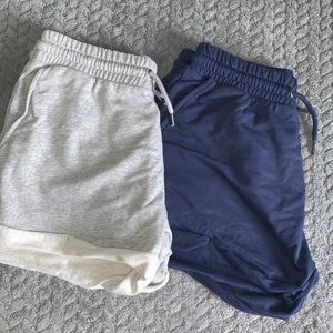 NEW Light Grey & Navy Sweat Shorts (2 pairs)
